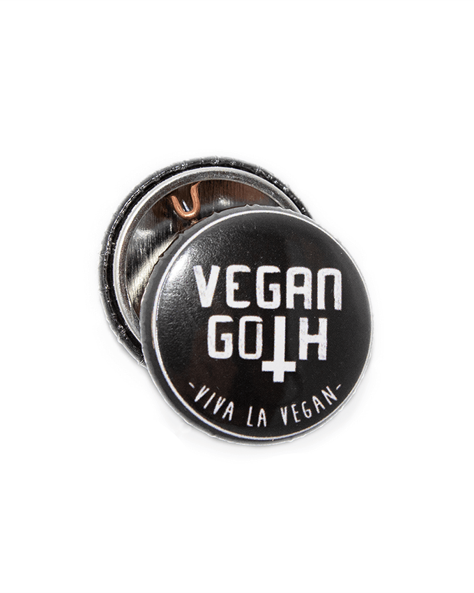 25 mm Statement Badge: Vegan Goth
