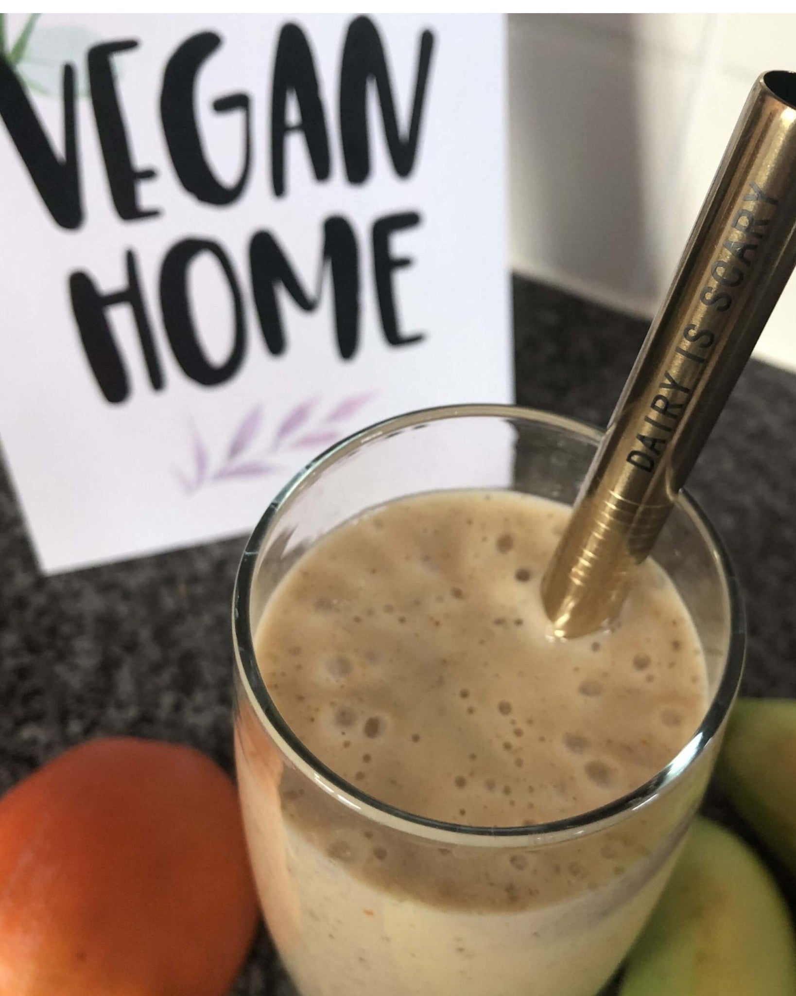 6 piece reusable stainless steel straw set: The Last Straw