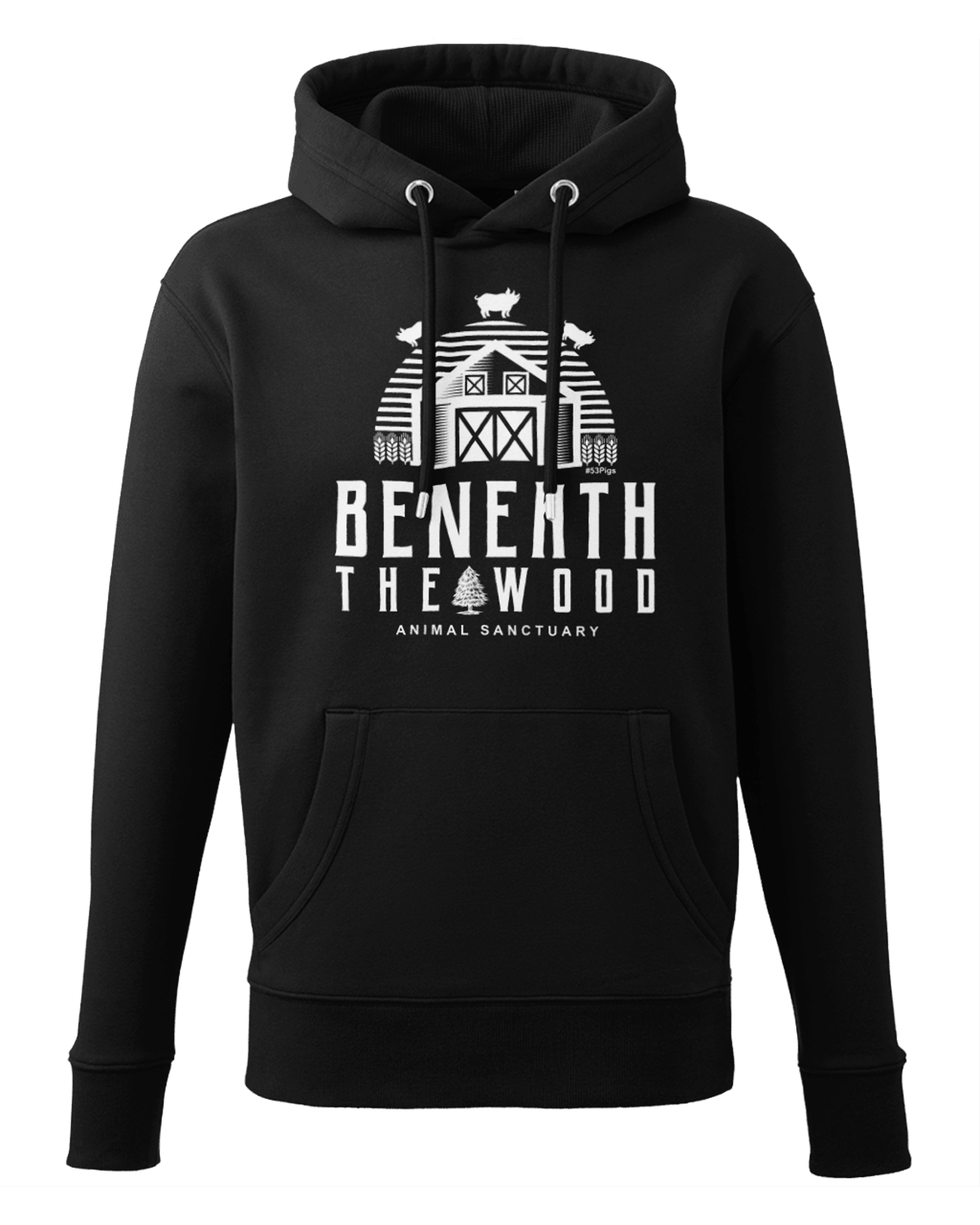 Beneath The Wood Logo Premium Unisex Hoodie All profits to the Sanctuary - Available in 4 colours
