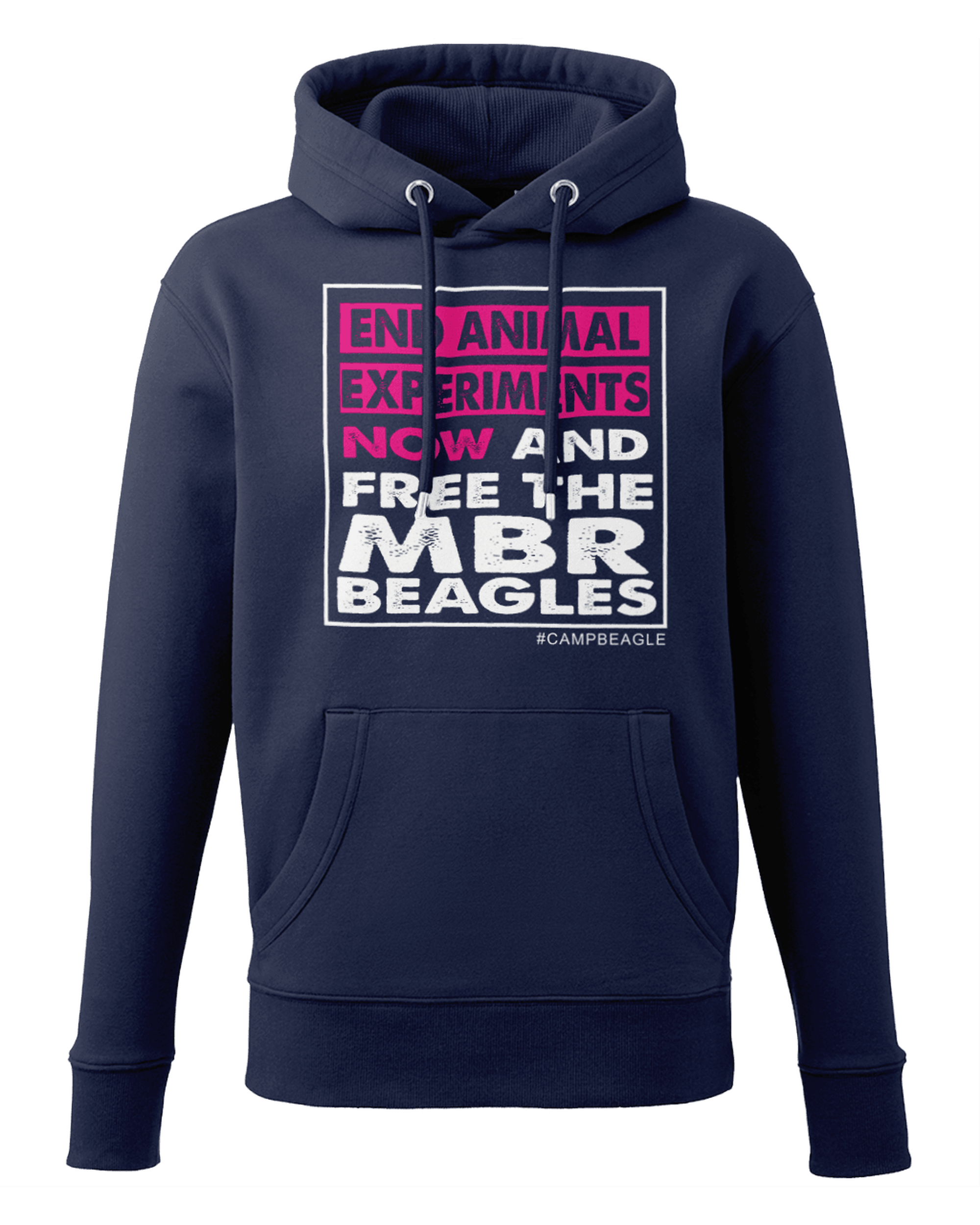 Camp Beagle Premium Unisex Hoodie - End Experiments (Pink)