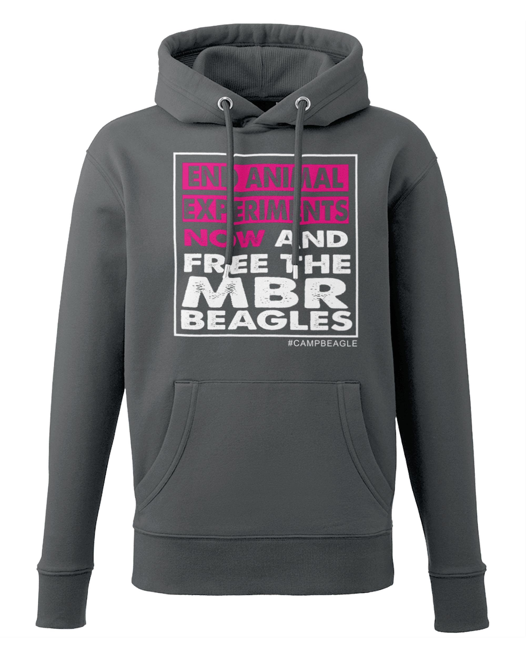 Camp Beagle Premium Unisex Hoodie - End Experiments (Pink)