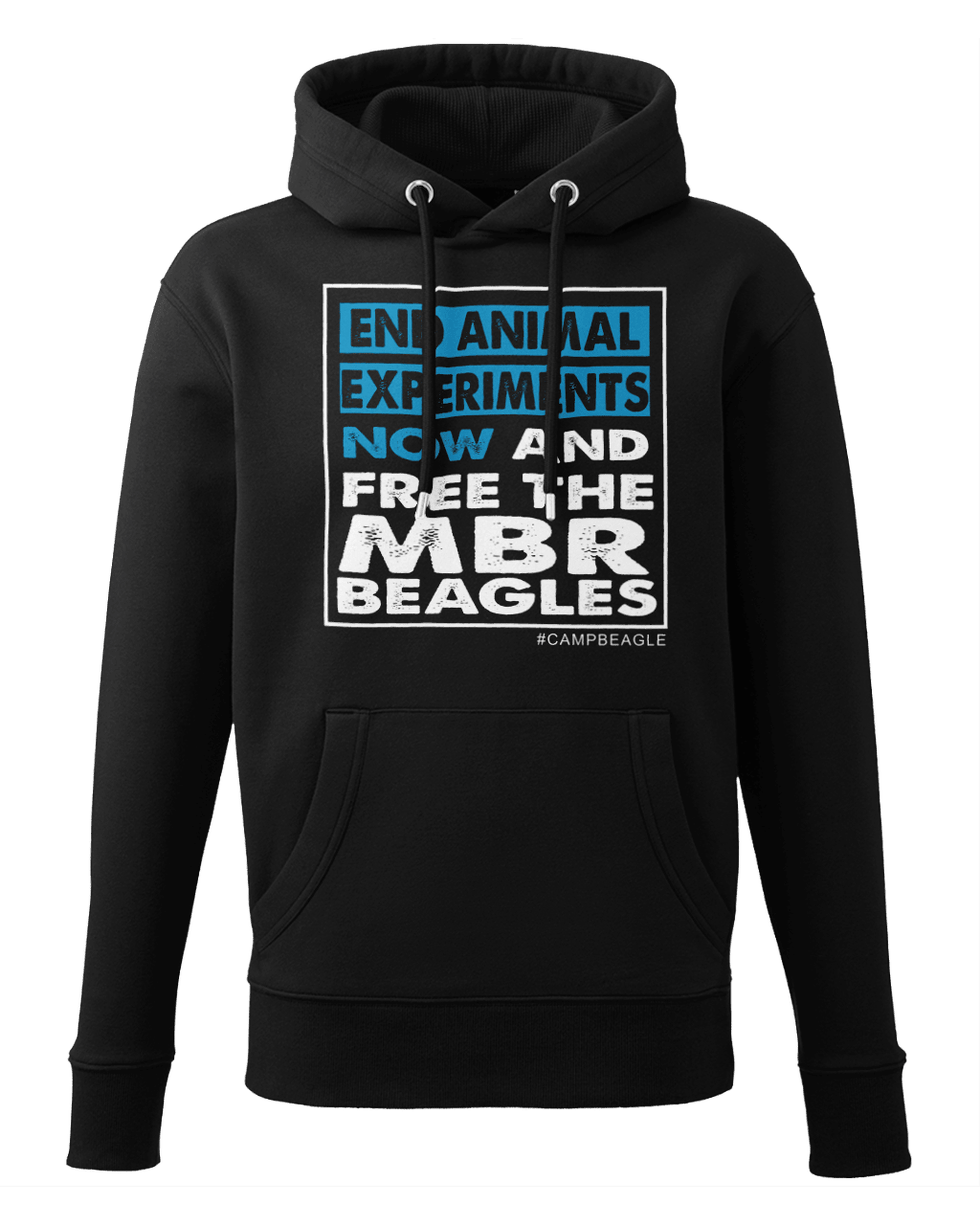 Camp Beagle Premium Unisex Hoodie - End Experiments (Turq)