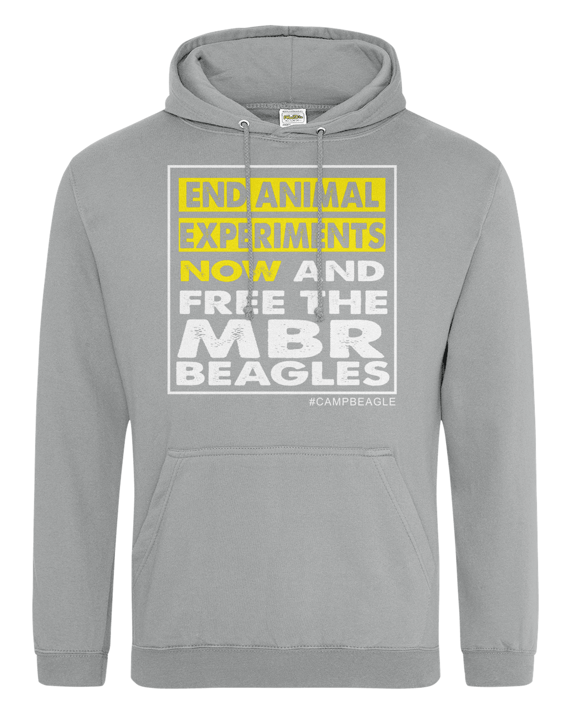 Camp Beagle Unisex Standard Hoodie - End Animal Experiments Now - (Yellow )