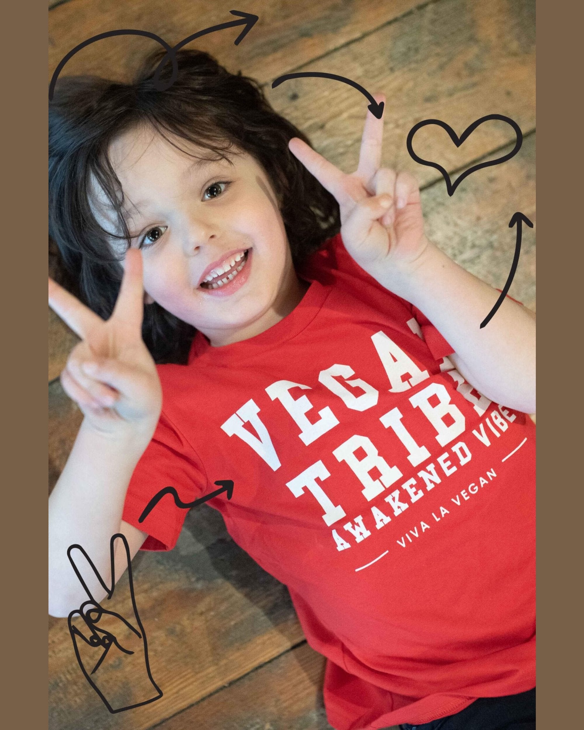 children vegan tribe t shirt