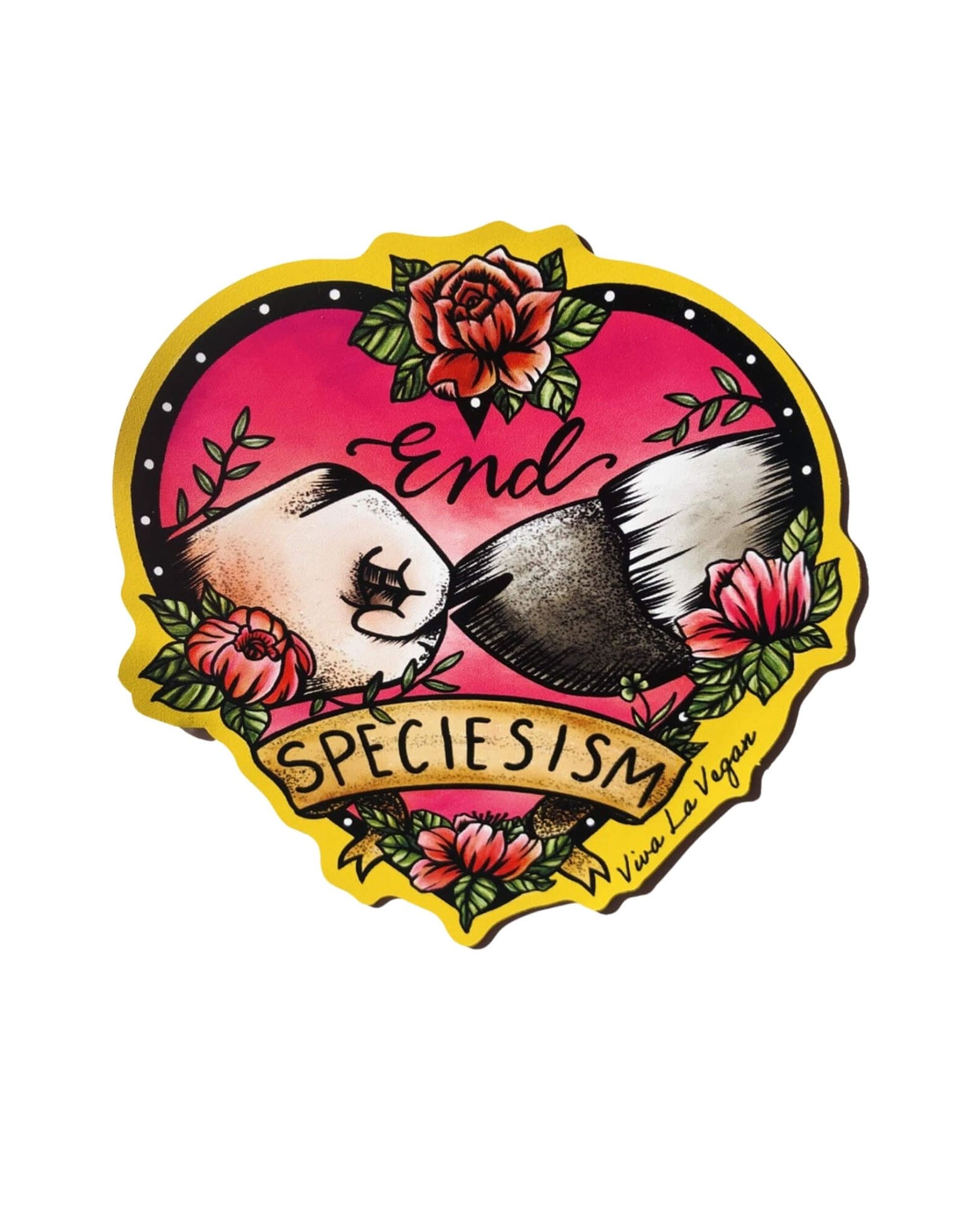 End speciesism shaped magnet by Viva La Vegant