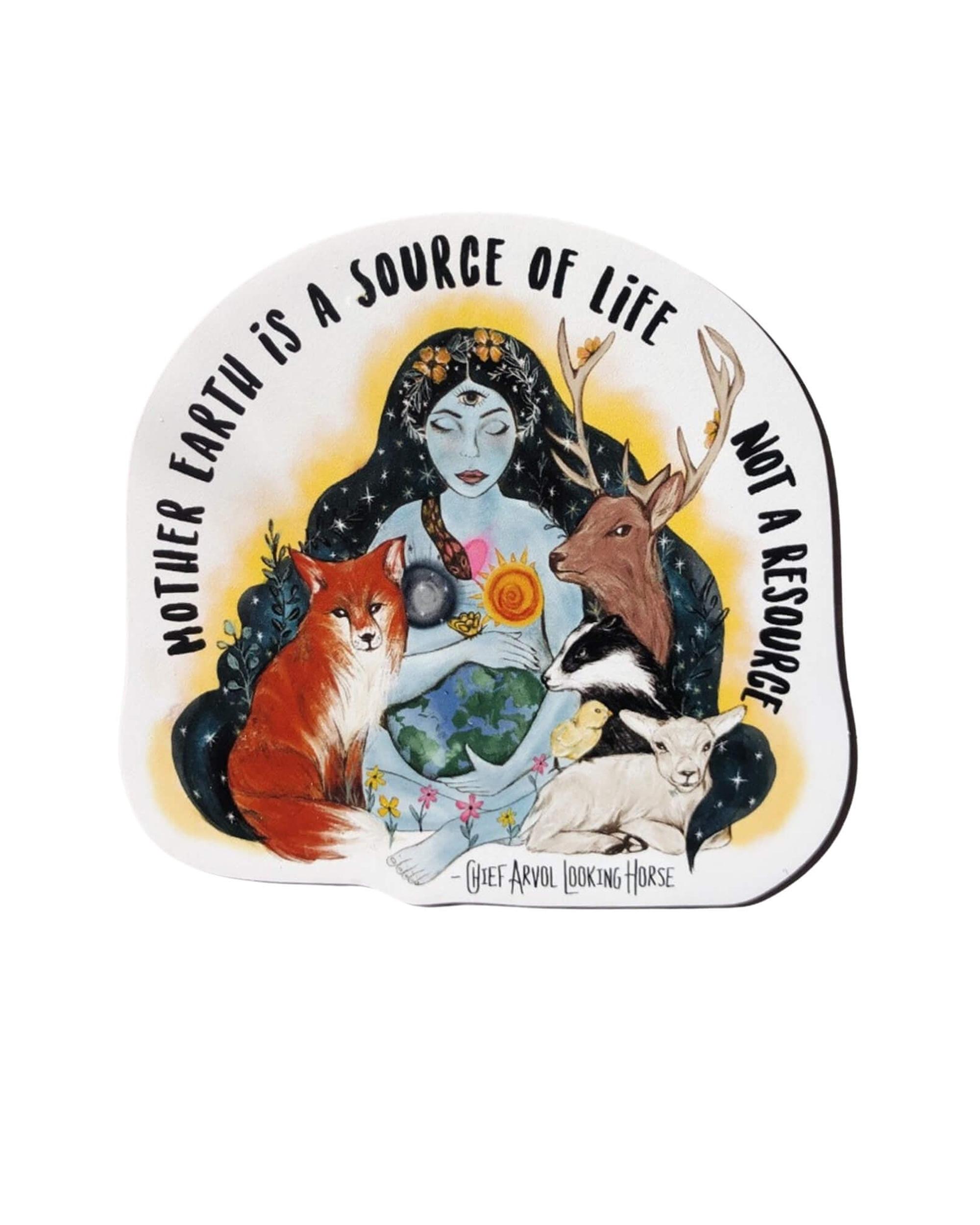 Mother earth shaped vegan magnet by Viva La Vegan