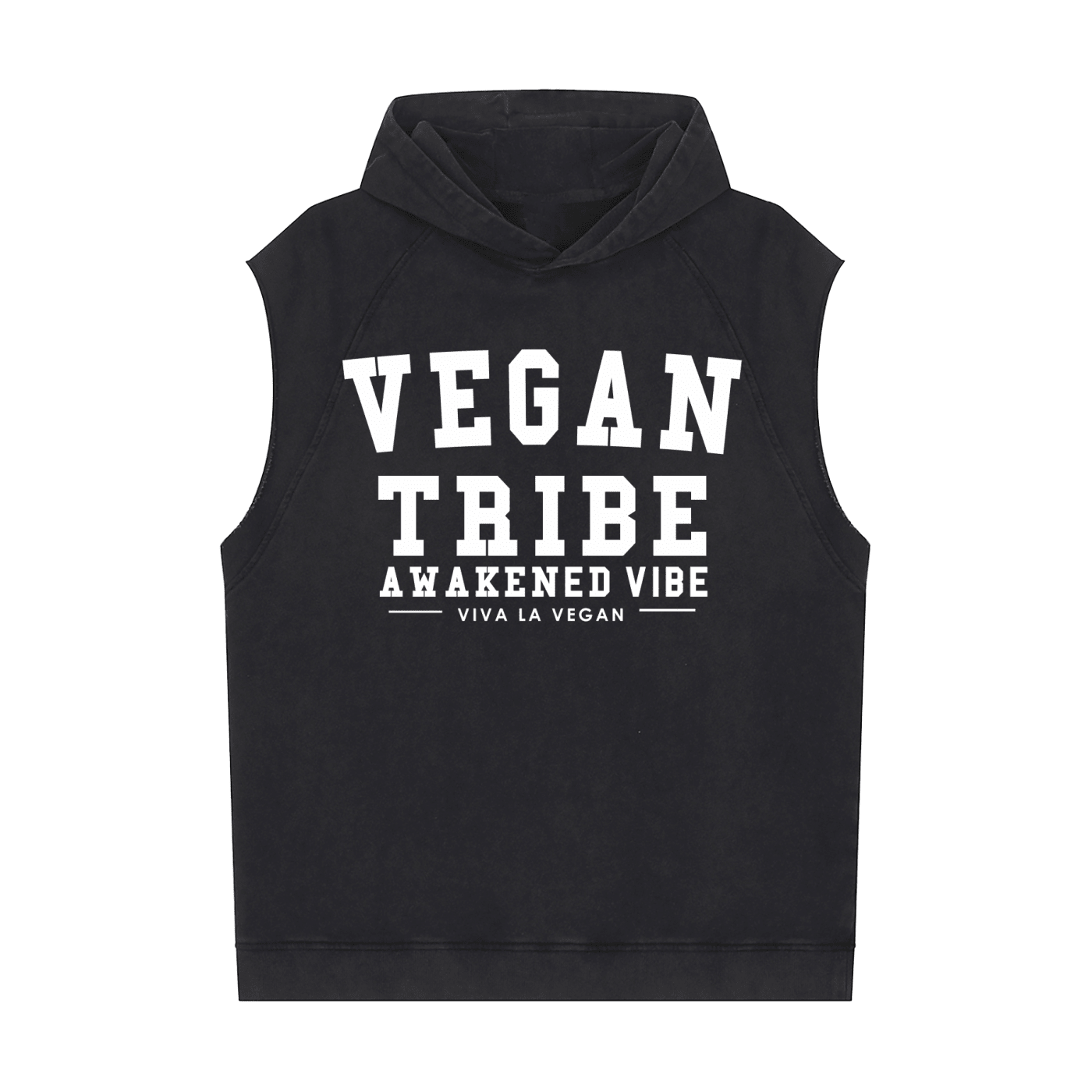 Snow Washed Sleeveless Hoodie