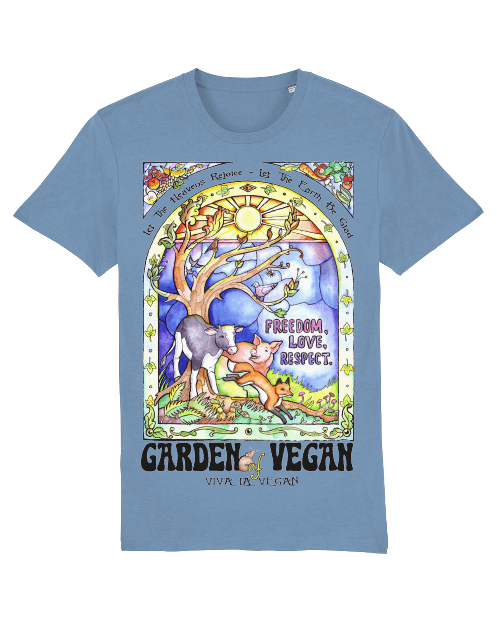 Unisex Vegan Tshirt - "Garden of Vegan"