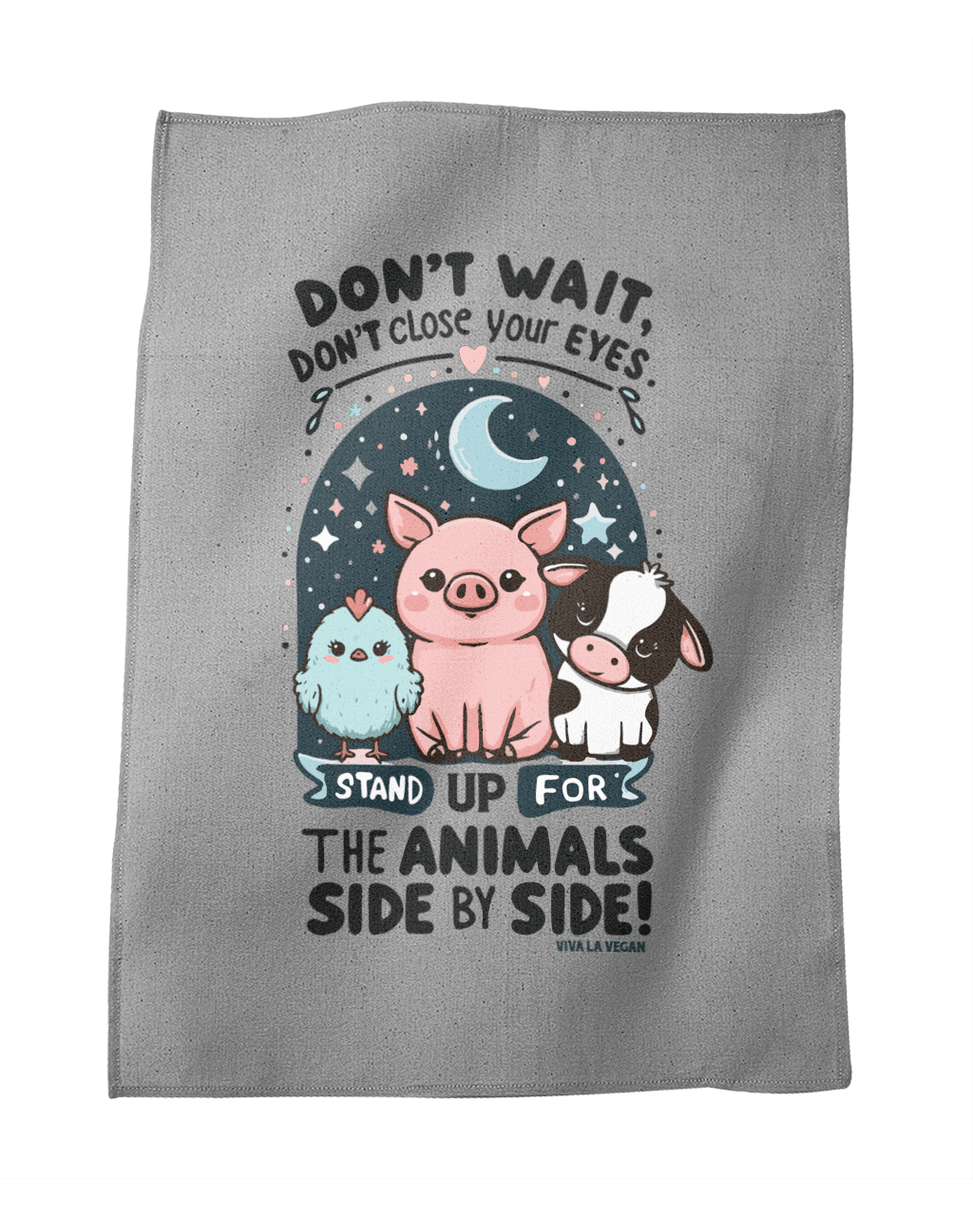 Vegan Tea Towel: Stand Up For The Animals