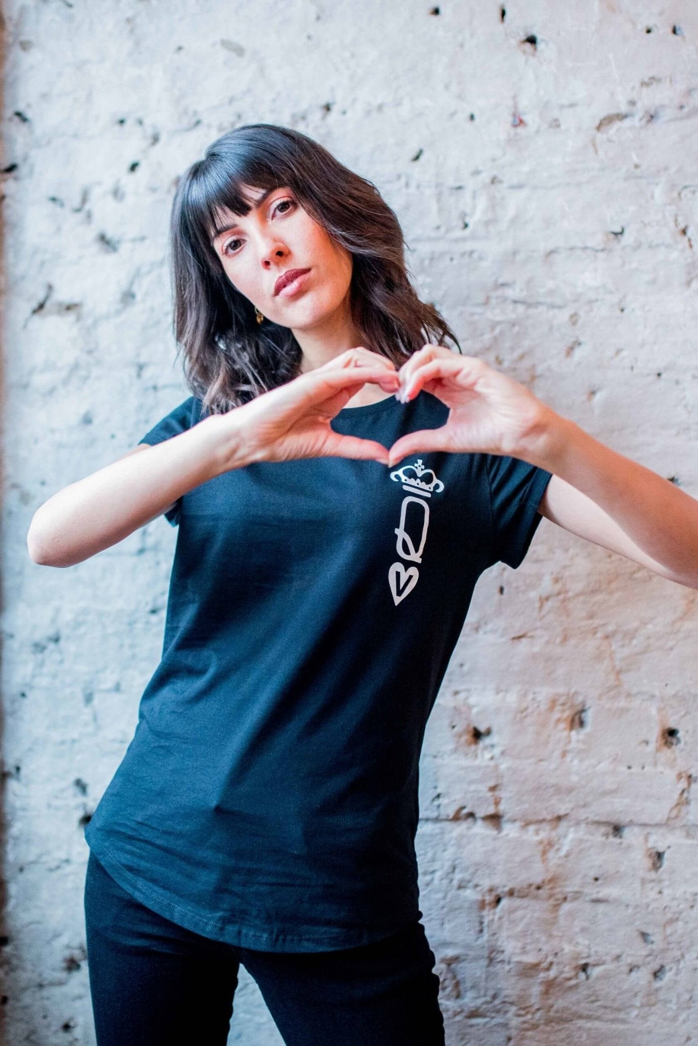 vegan queen of hearts t shirt