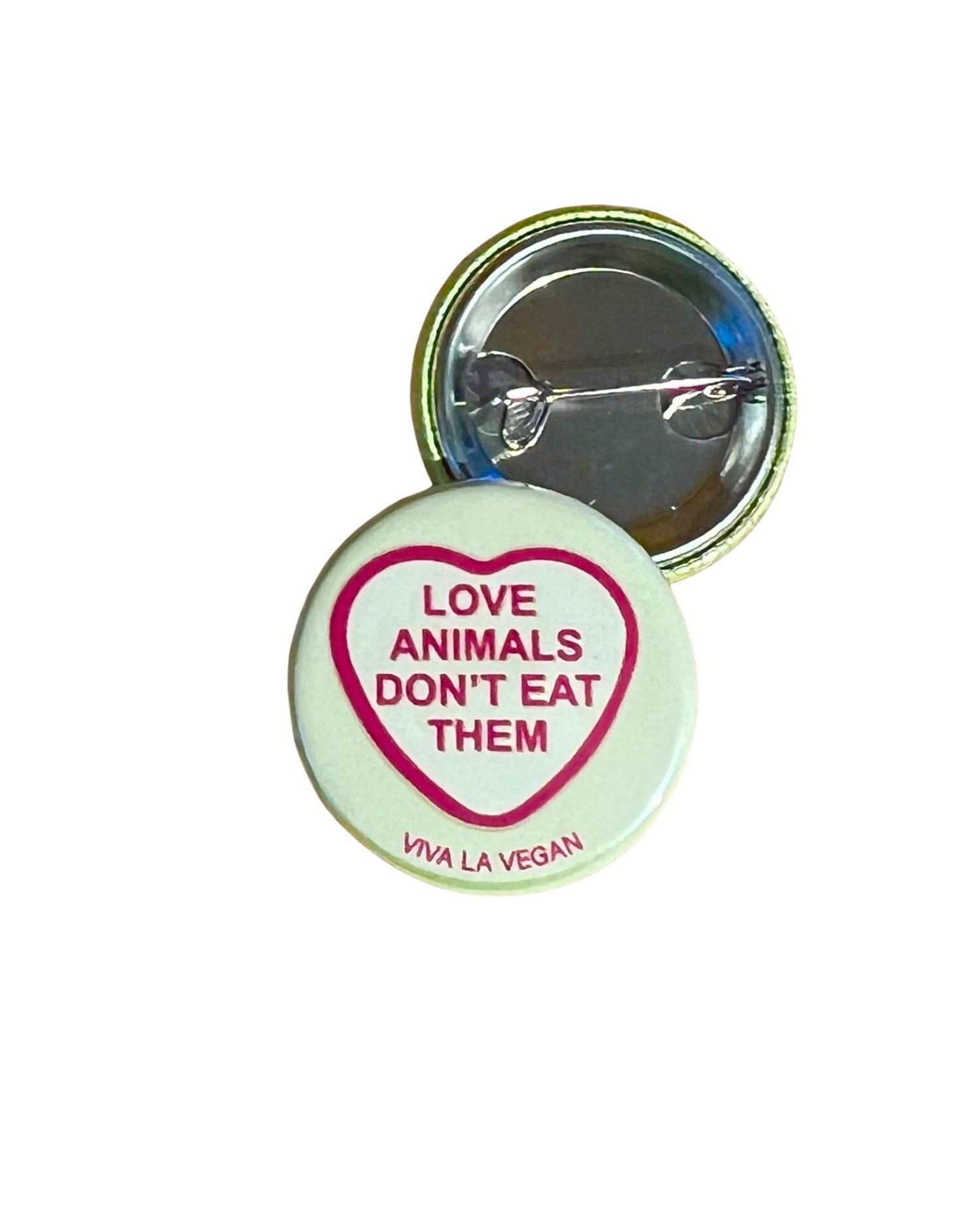 25 mm Statement Badge: Love Animals Don&
