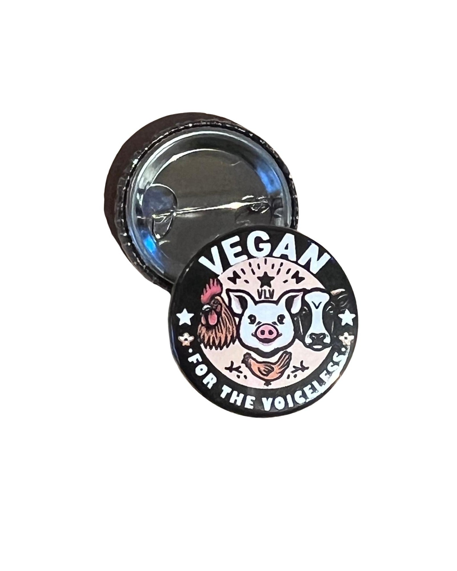 25 mm Statement Badge: Vegan For The Animals