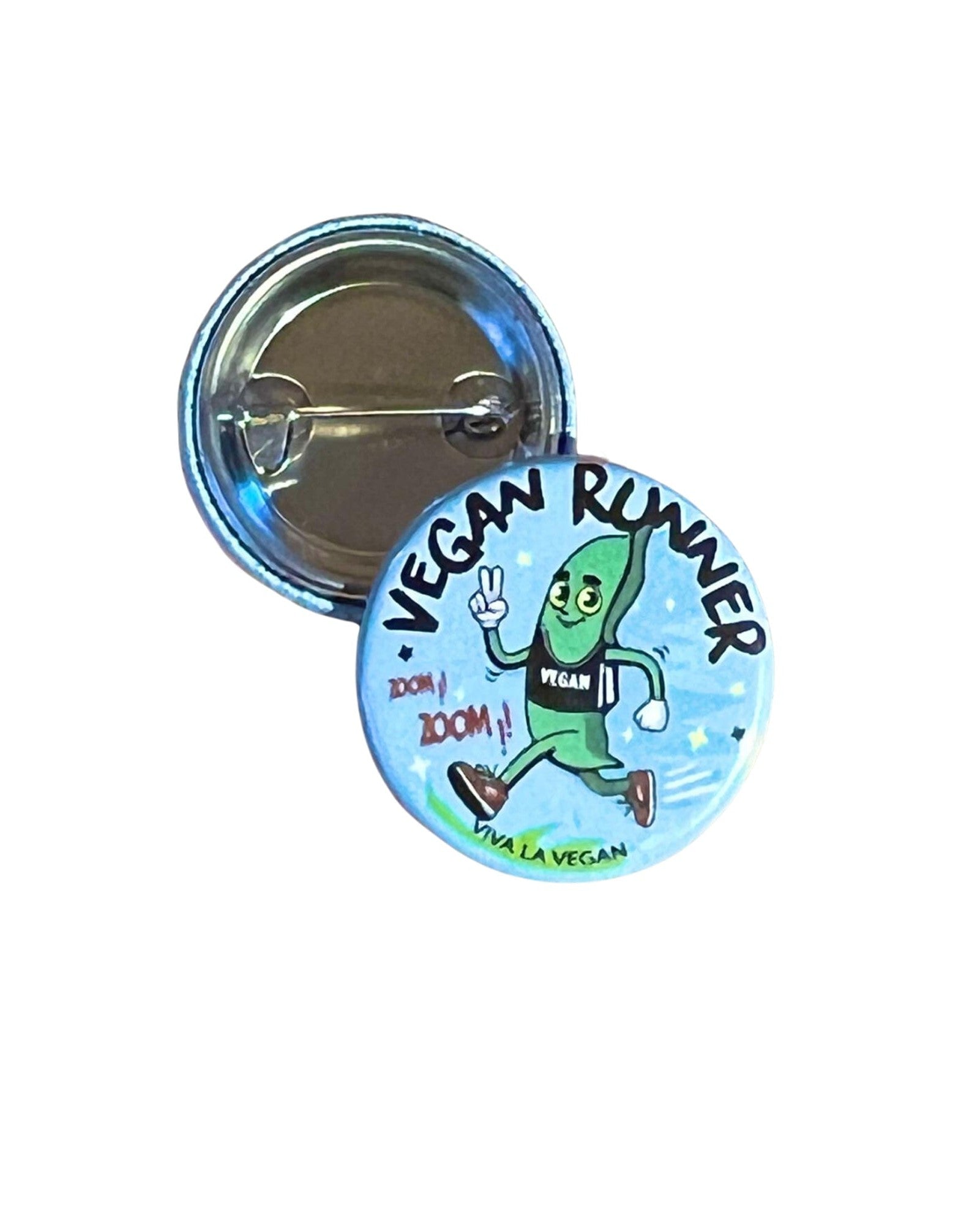 25 mm Statement Badge: Vegan Runner (bean)