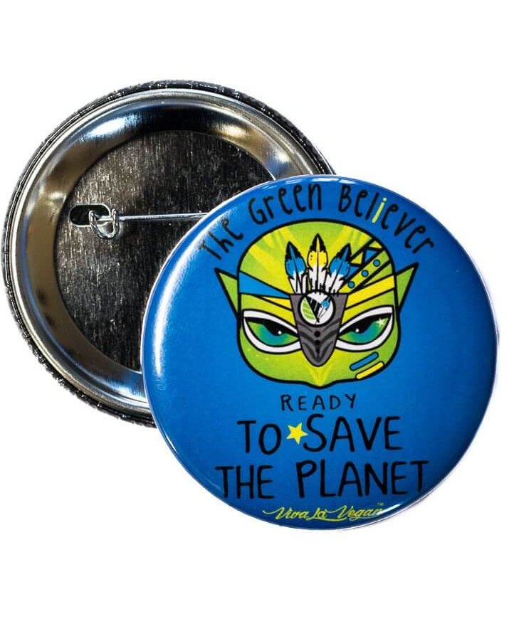 58 mm Statement Badge: Green Believer