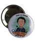 only vegan in school 58mm badge
