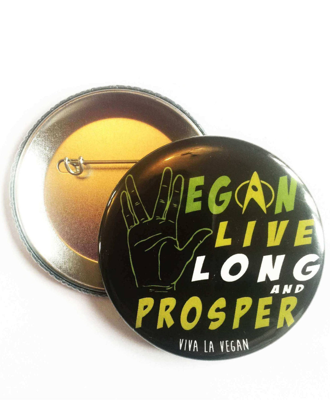 58mm Statement Badge: Live Long and Prosper