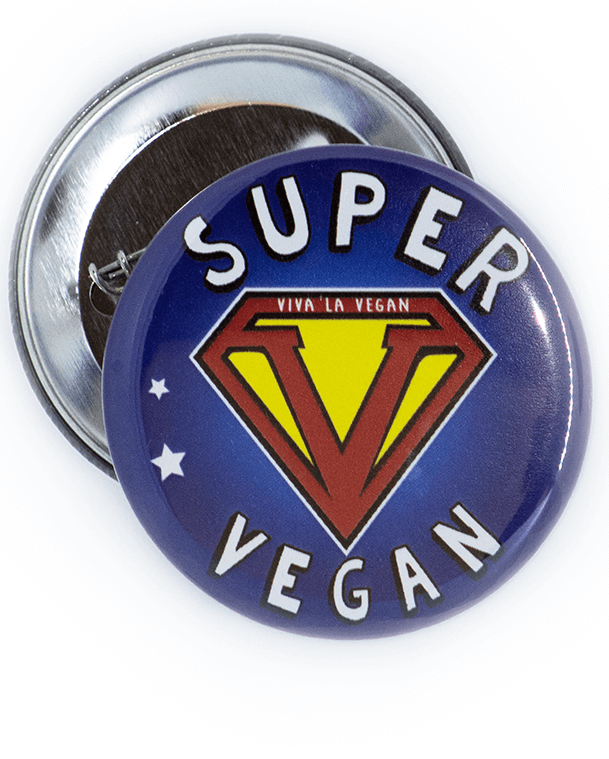 58mm Statement Badge: Super Vegan