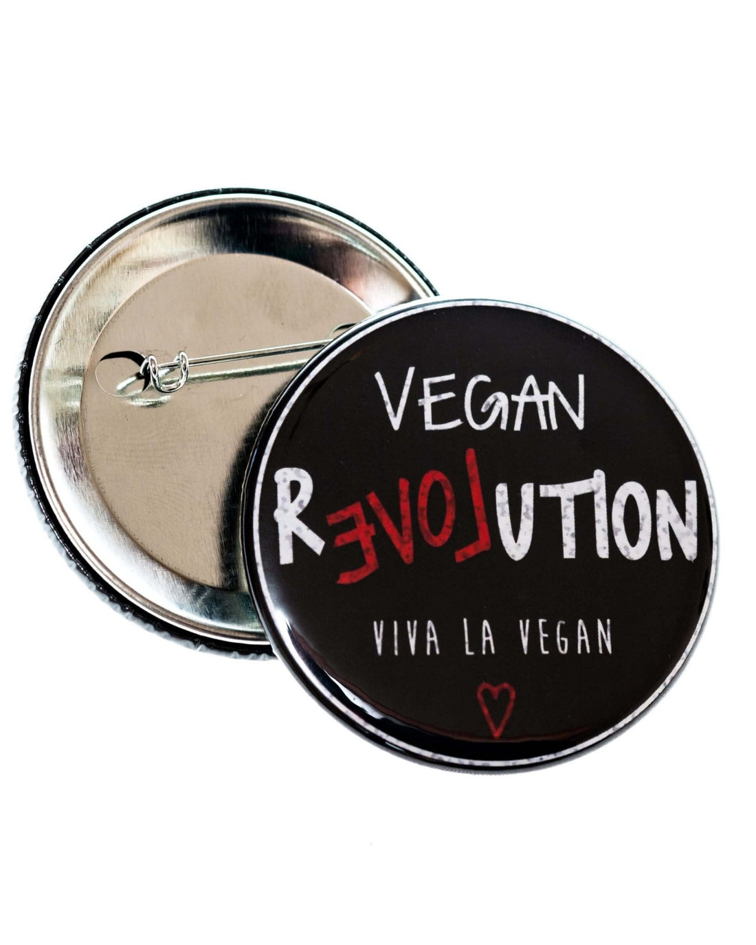 58mm Statement Badge: Vegan Revolution
