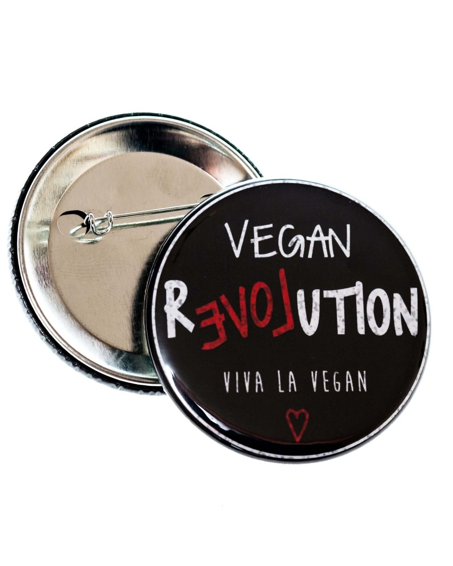 58mm Statement Badge: Vegan Revolution