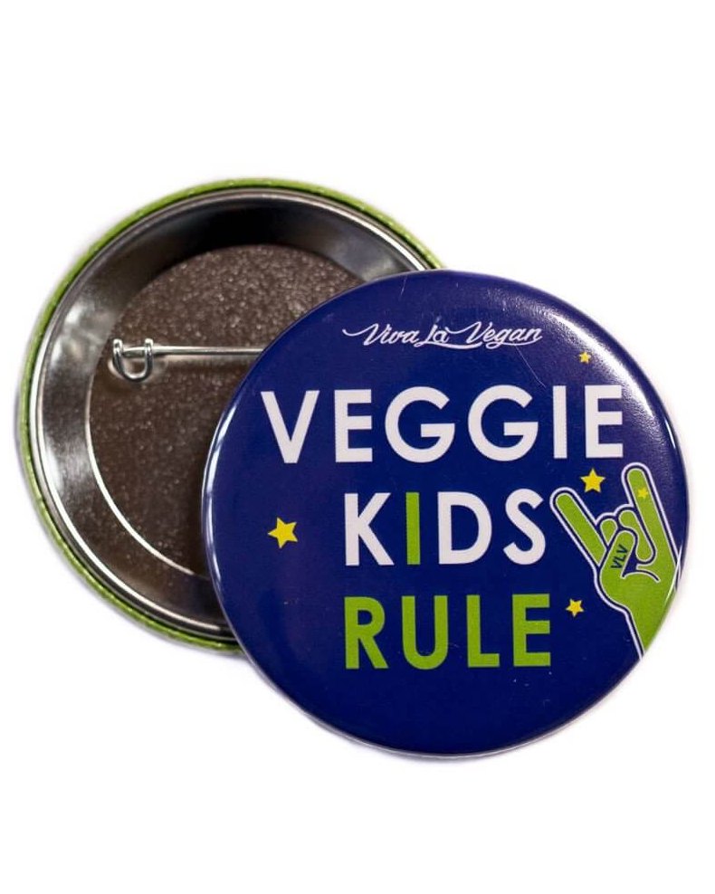 58mm Statement Badge: Veggie Kids Rule