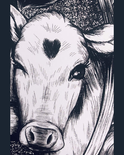 We are family not food A4 Art print