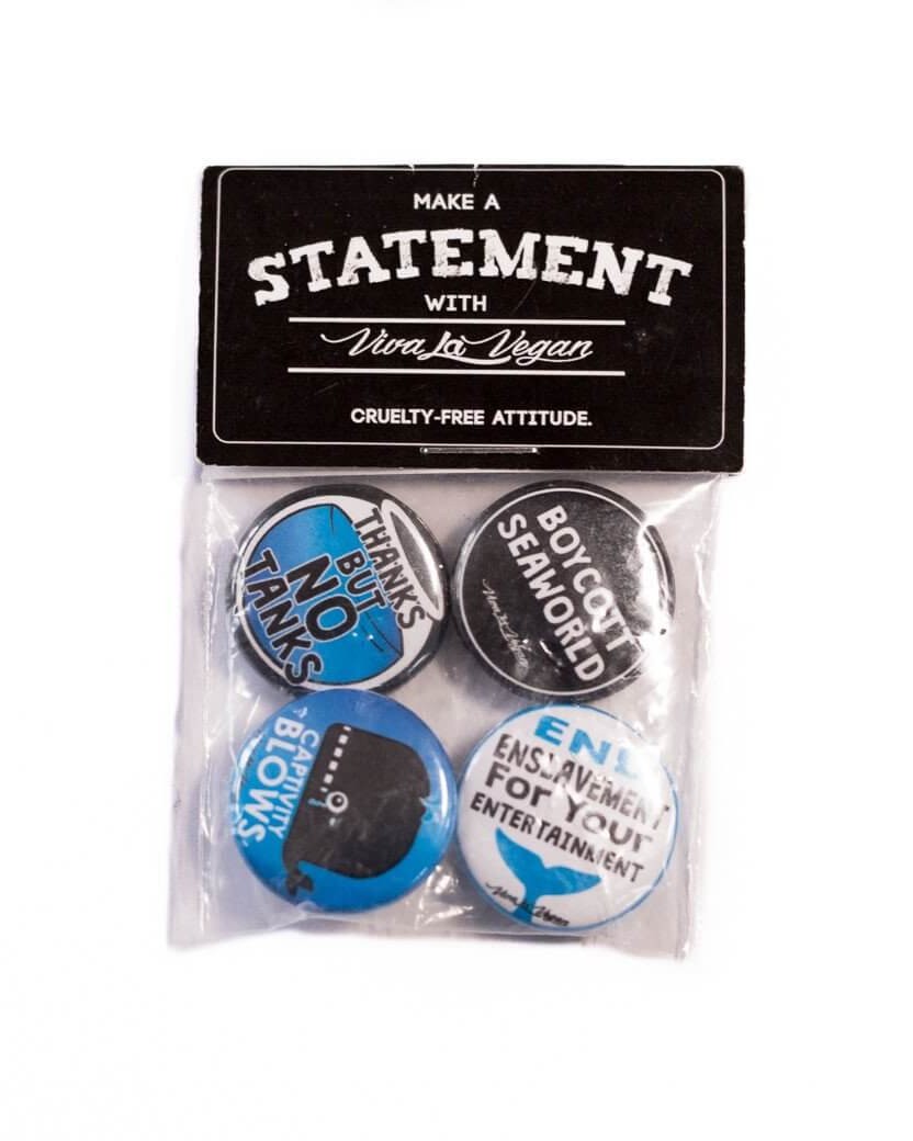 Badge Pack x 4: Thanks But No Tanks