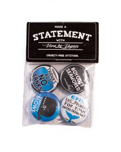 Badge Pack x 4: Thanks But No Tanks