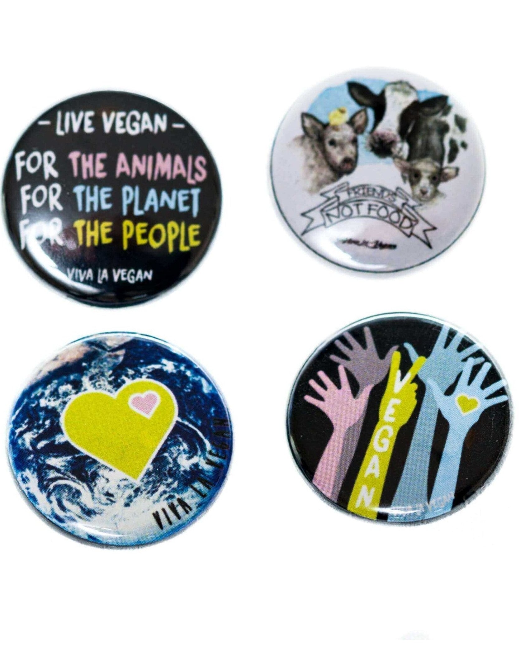 Badge Pack  x 4: Vegan For The...