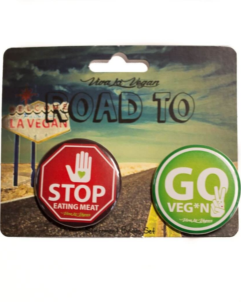 Badge Set x 2 Pack : Stop / Go