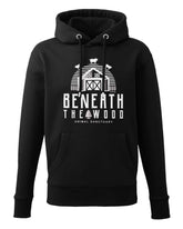 Black hoodie with &
