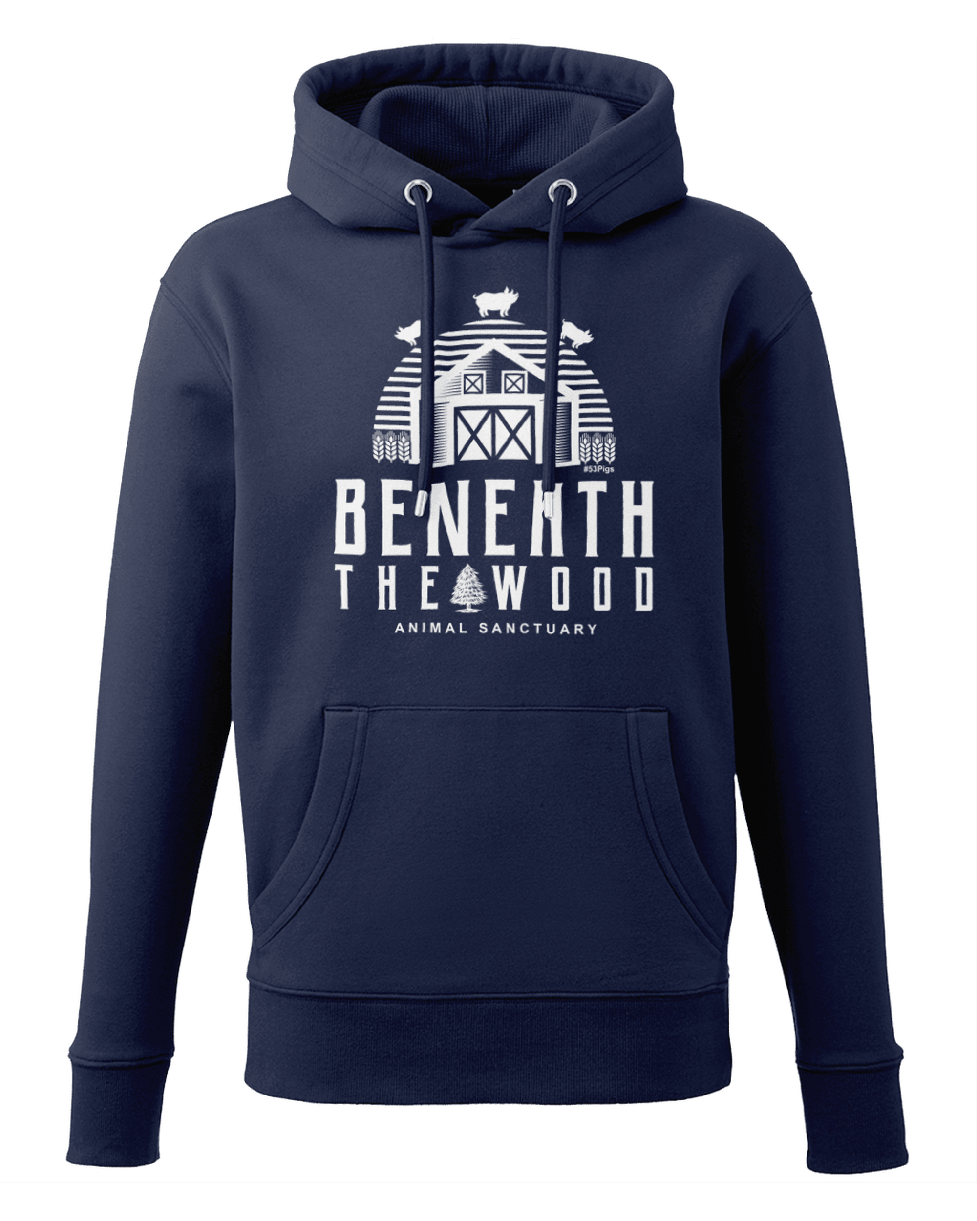 Beneath The Wood Logo Premium Unisex Hoodie  All profits to the Sanctuary - Available in 4 colours