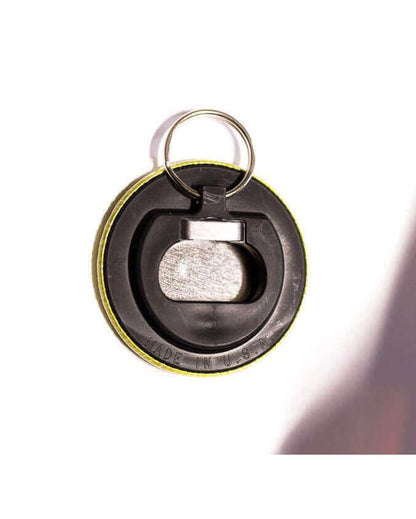 Bottle Opener Keyring : Vegan "Your Place Or Mine?"
