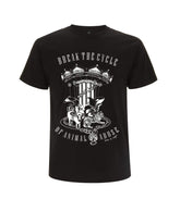 Unisex black Break the cycle t-shirt by eco-ethical brand Viva La Vegan