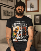 Black unisex tshirt with large torso graphic