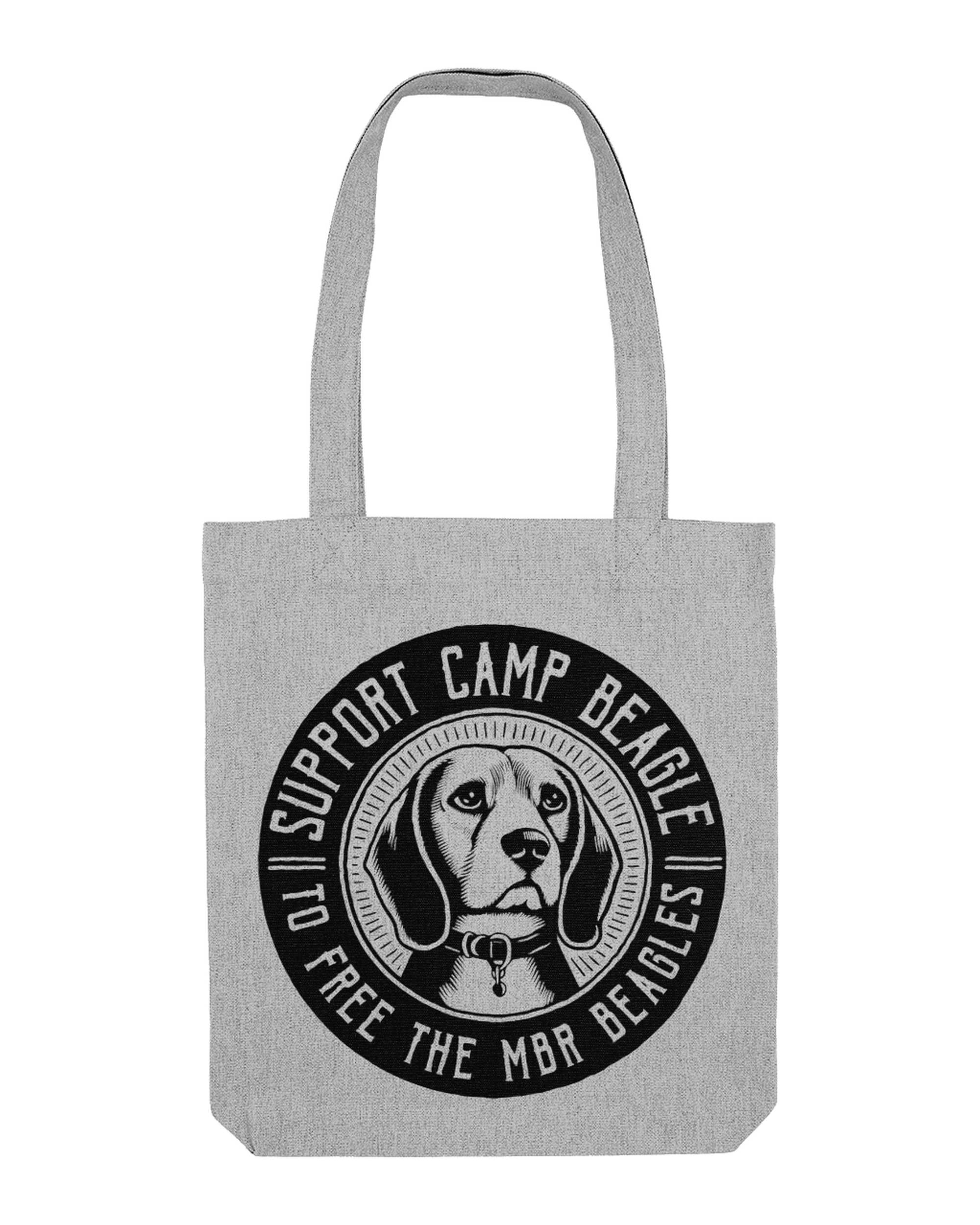 Camp Beagle Circle Print Woven Tote Bag