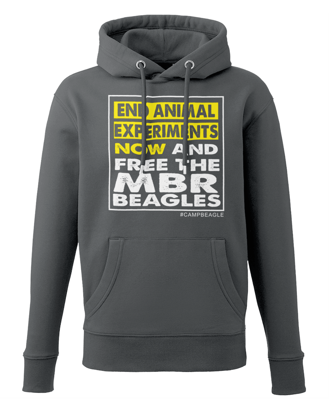 Camp Beagle Premium Organic Hoodie - End Experiments (Yellow)