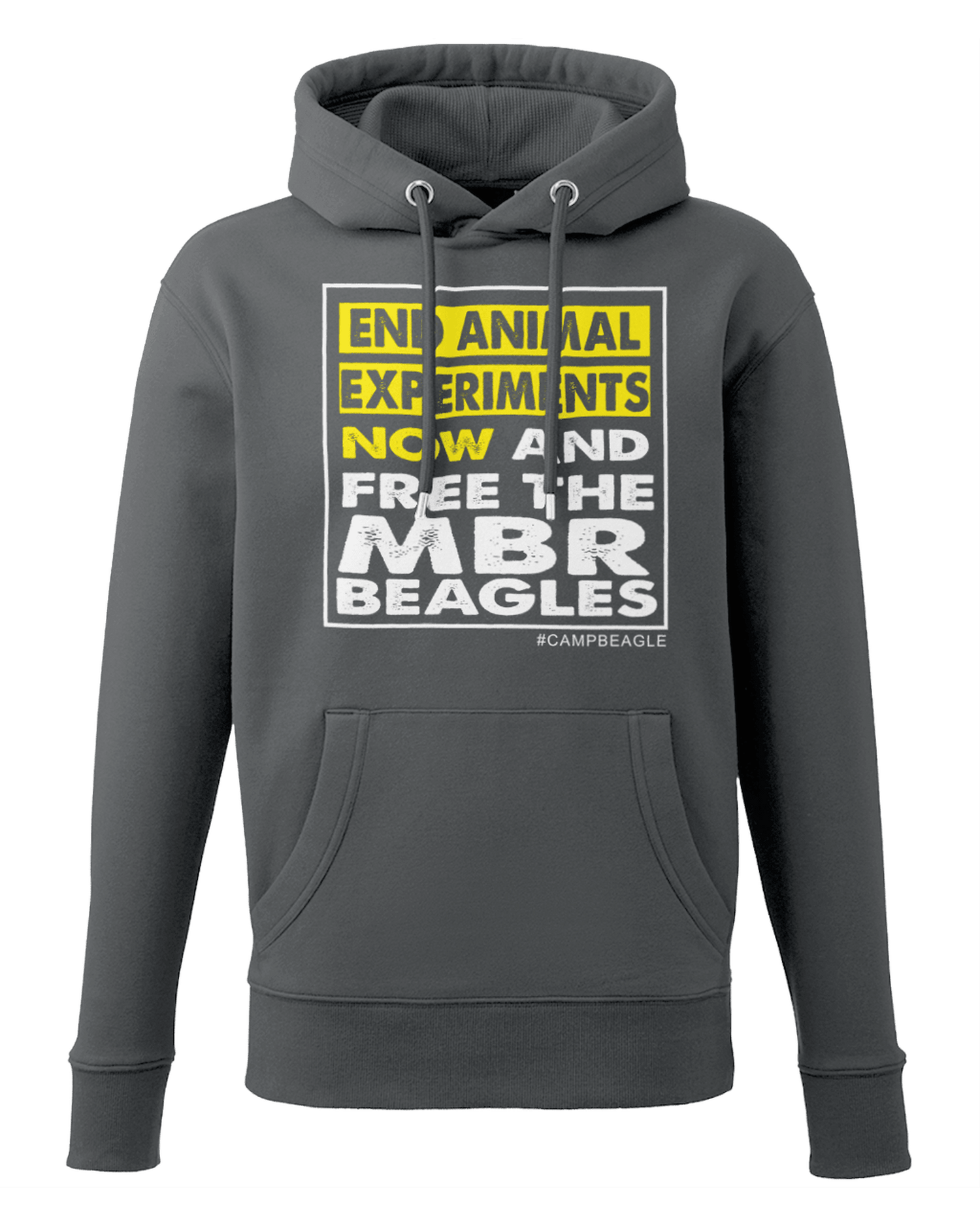 Camp Beagle Premium Organic Hoodie - End Experiments (Yellow)