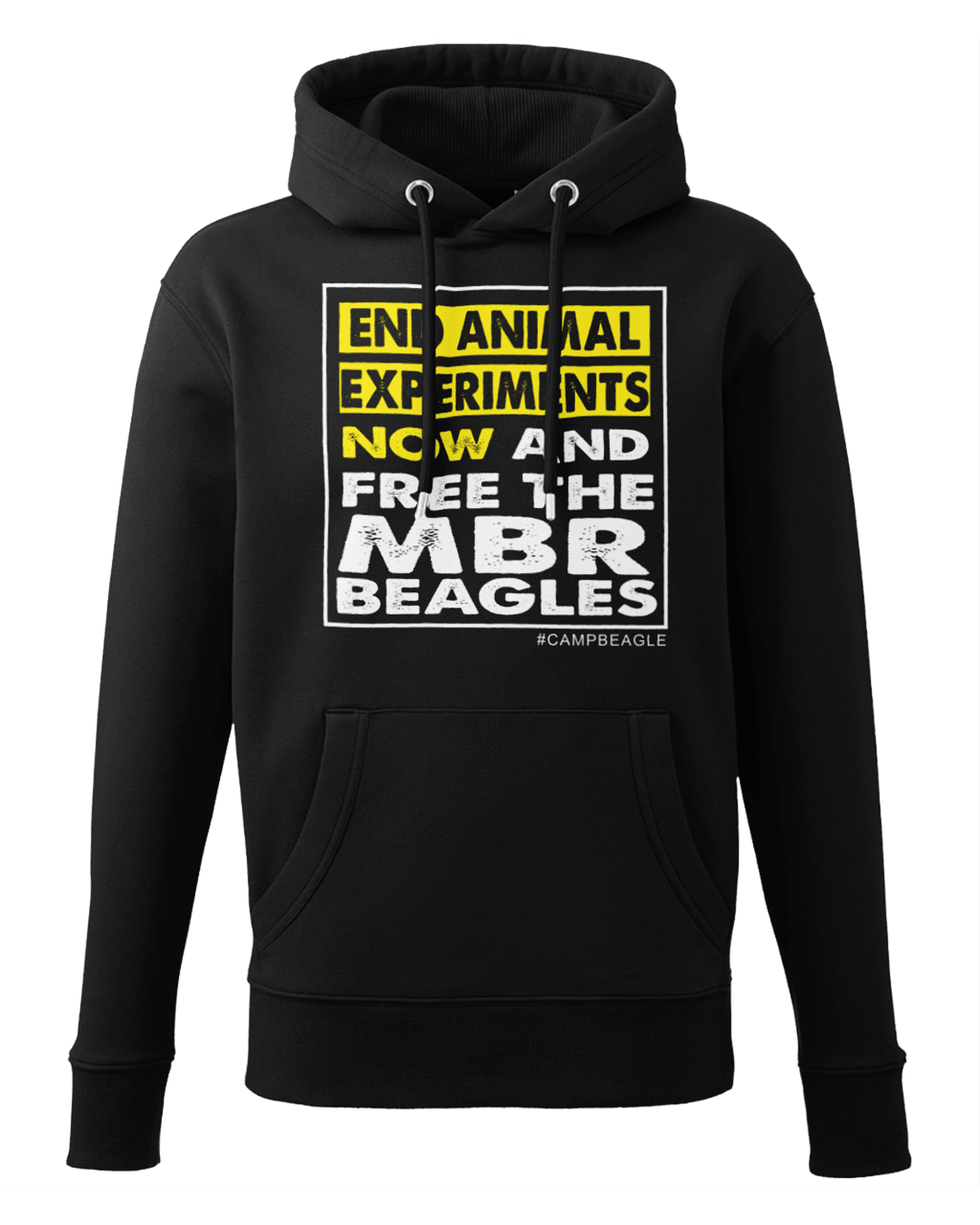 Camp Beagle Premium Organic Hoodie - End Experiments (Yellow)