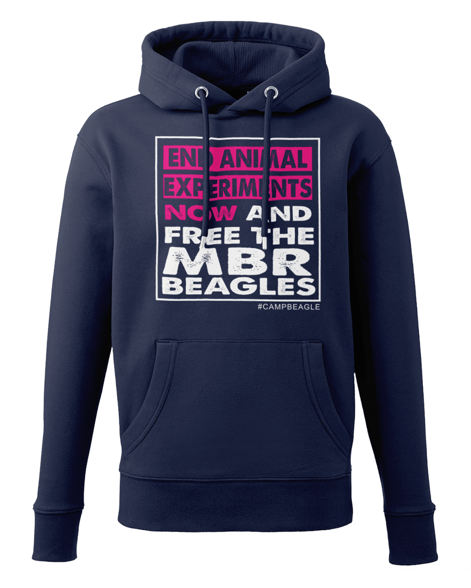 Camp Beagle Premium Unisex Hoodie - End Experiments (Pink)