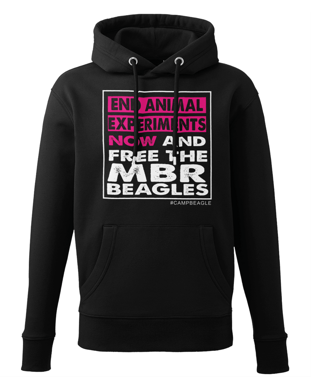 Camp Beagle Premium Unisex Hoodie - End Experiments (Pink)
