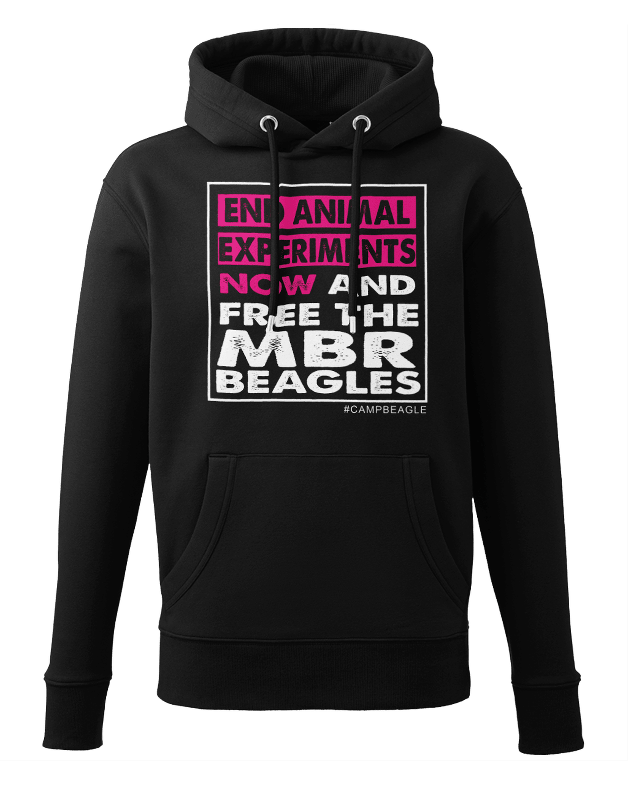 Camp Beagle Premium Unisex Hoodie - End Experiments (Pink)