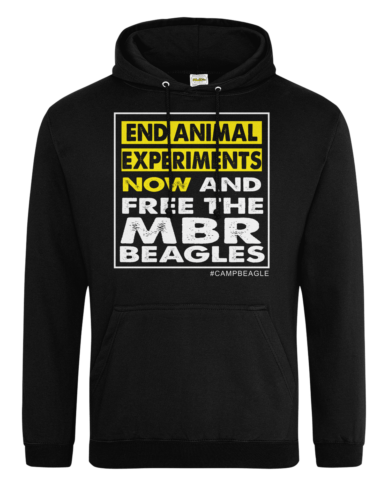 Camp Beagle Unisex Standard Hoodie - End Animal Experiments Now - (Yellow )