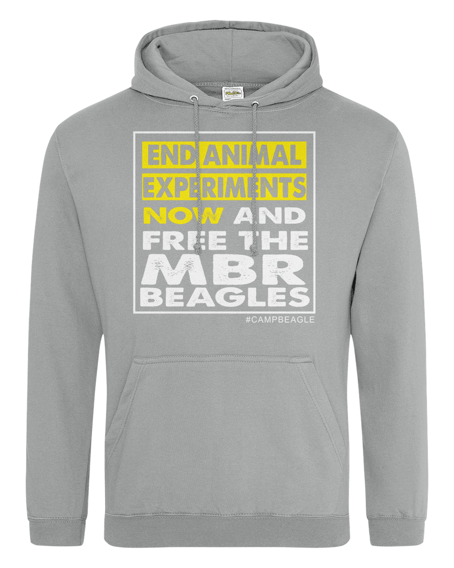 Camp Beagle Unisex Standard Hoodie - End Animal Experiments Now - (Yellow )
