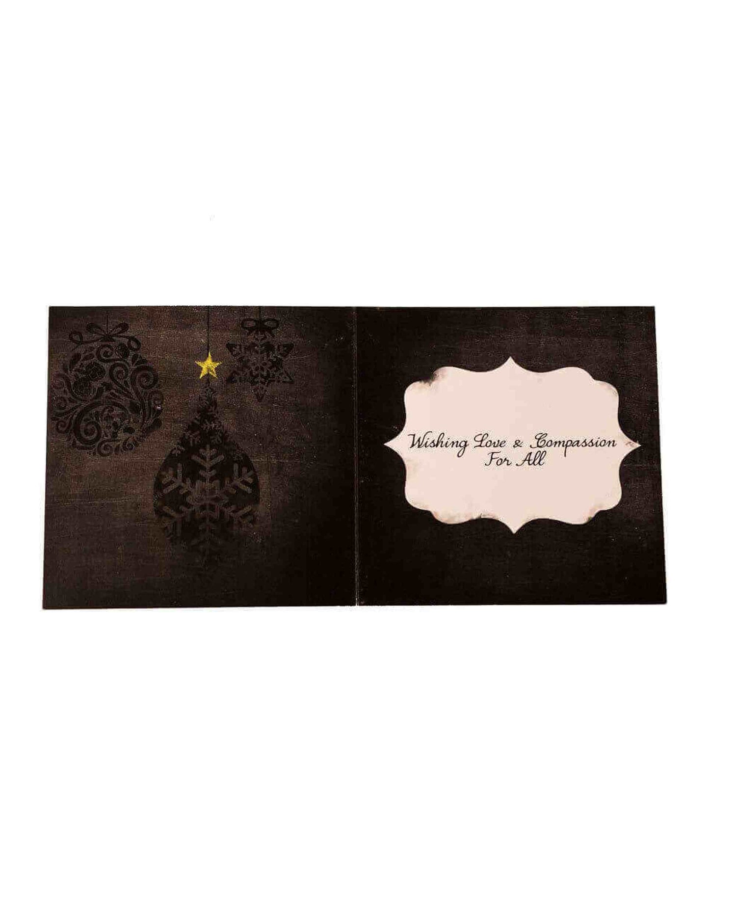 Christmas Greetings Card: Tis The Season To Be Vegan (Black)