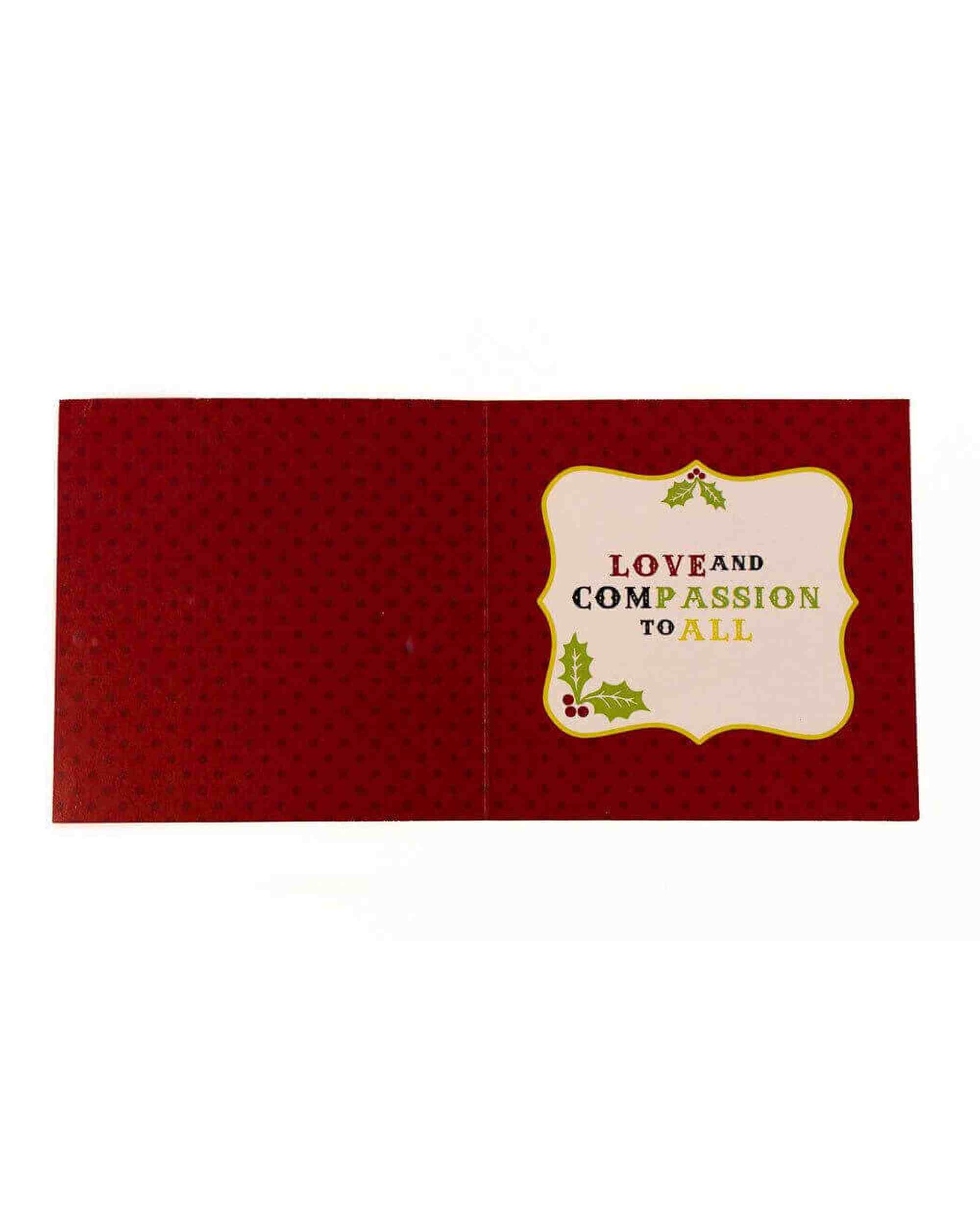 Christmas Greetings Card: Tis The Season Xmas Card (Red)