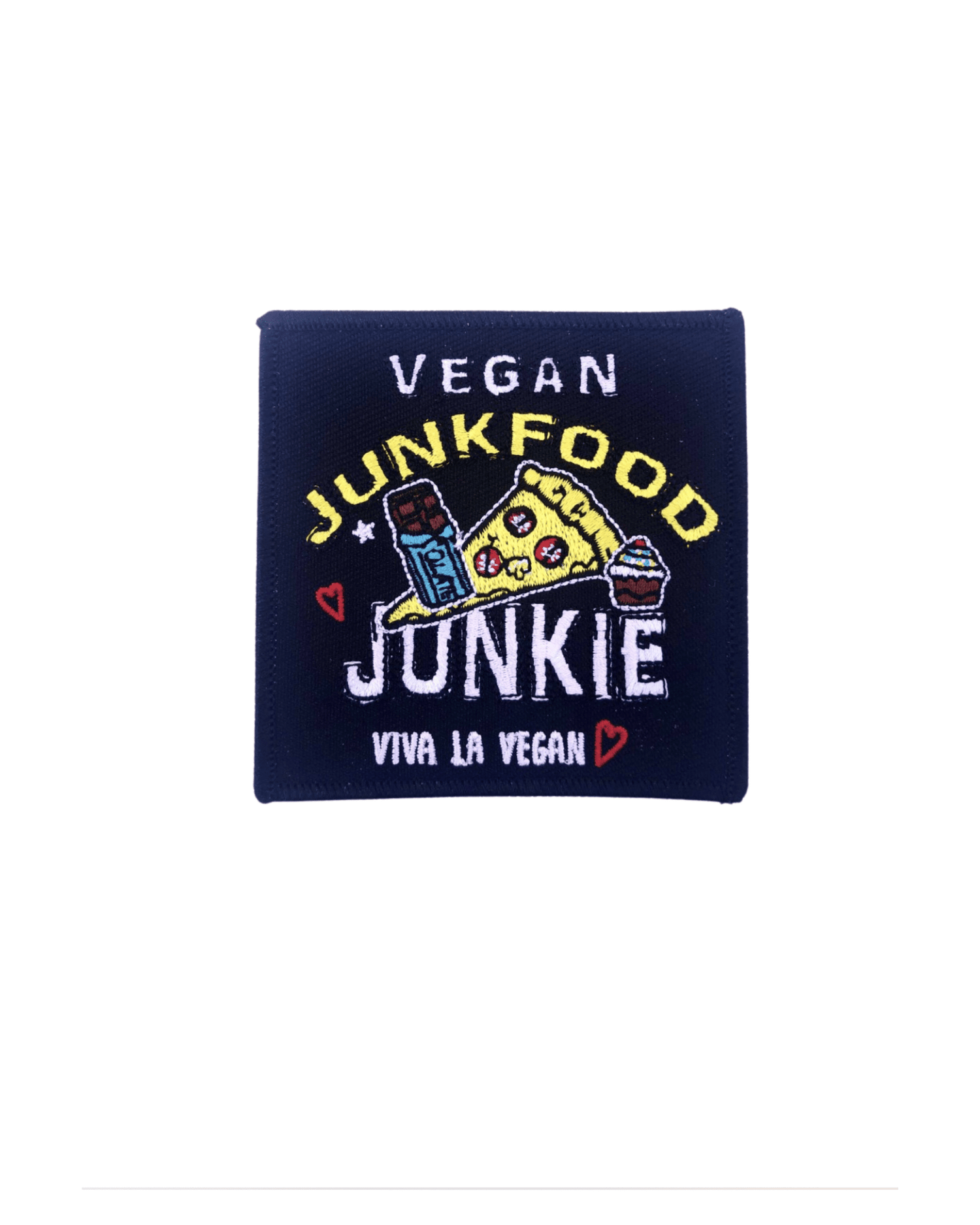 Vegan Junkfood embroidered patch by Viva La Vegan
