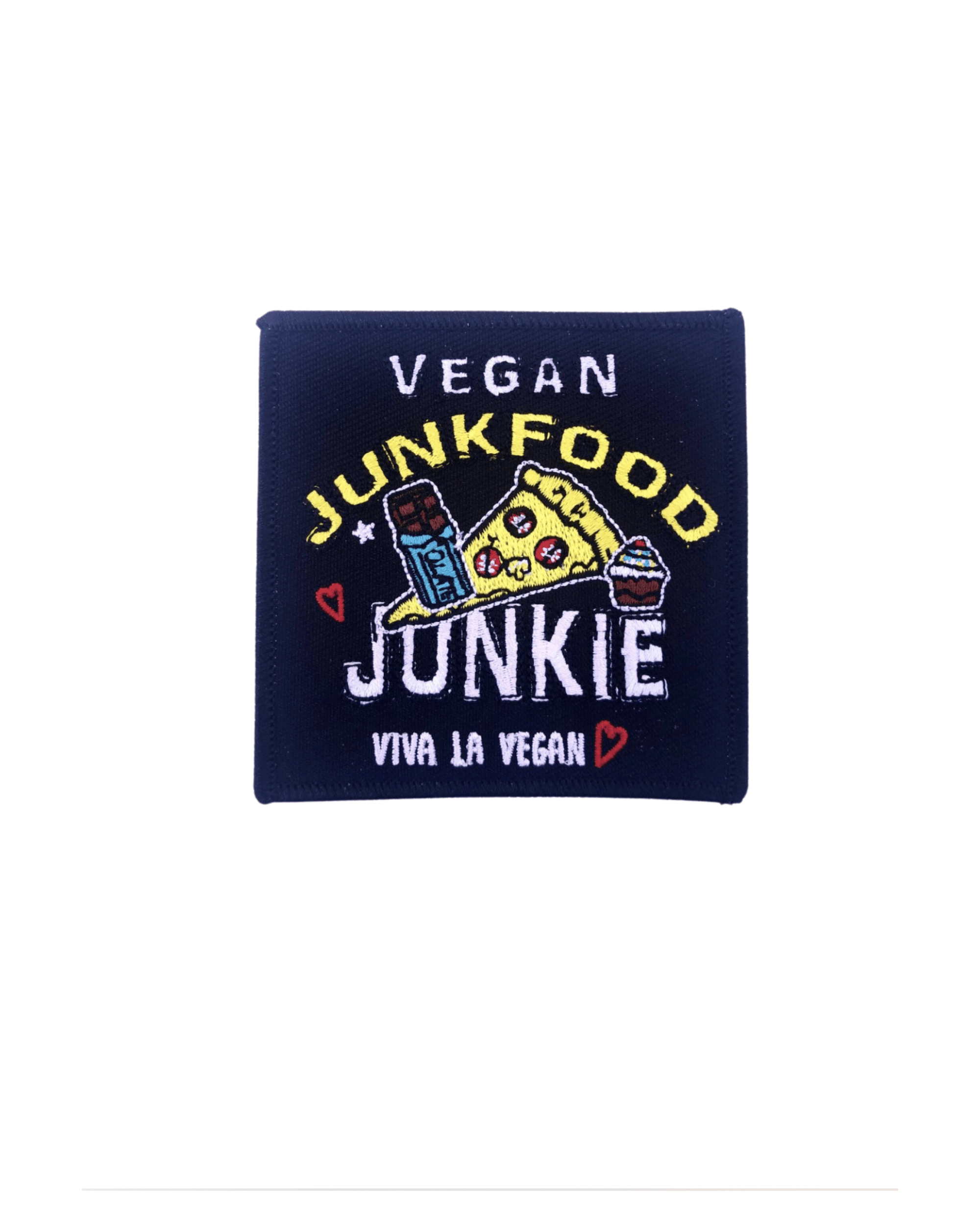 Vegan Junkfood embroidered patch by Viva La Vegan