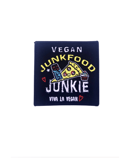 Vegan Junkfood embroidered patch by Viva La Vegan