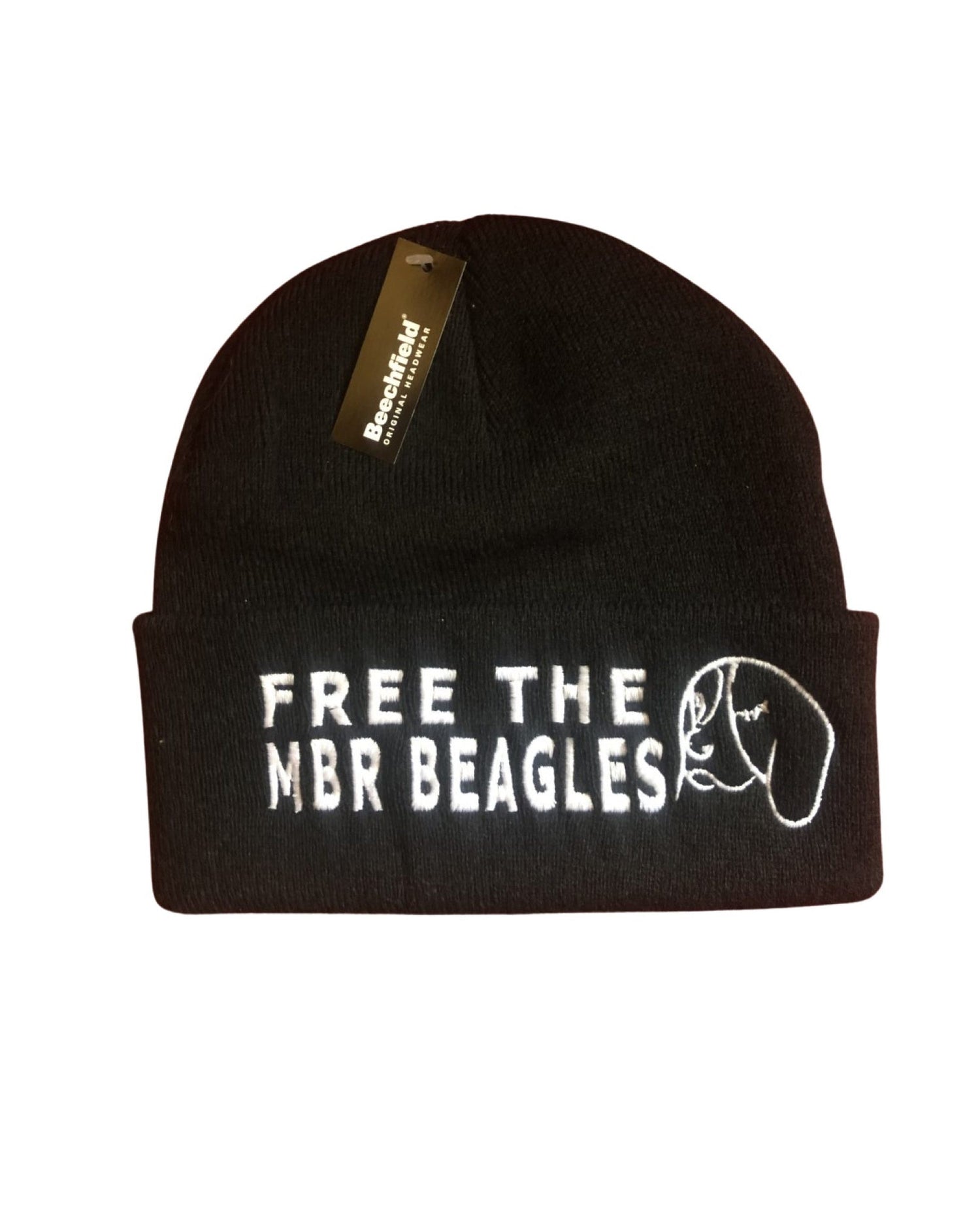 Free the MBR beagles beanie By Viva La Vegan