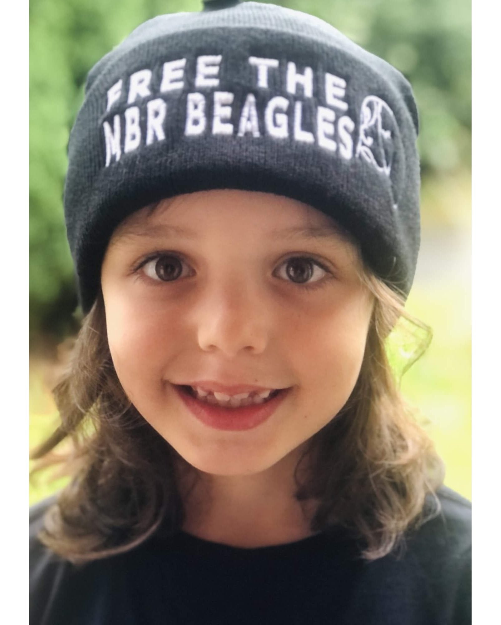 Free The MBR Beagles Wool free Beanie by Viva La Vegan
